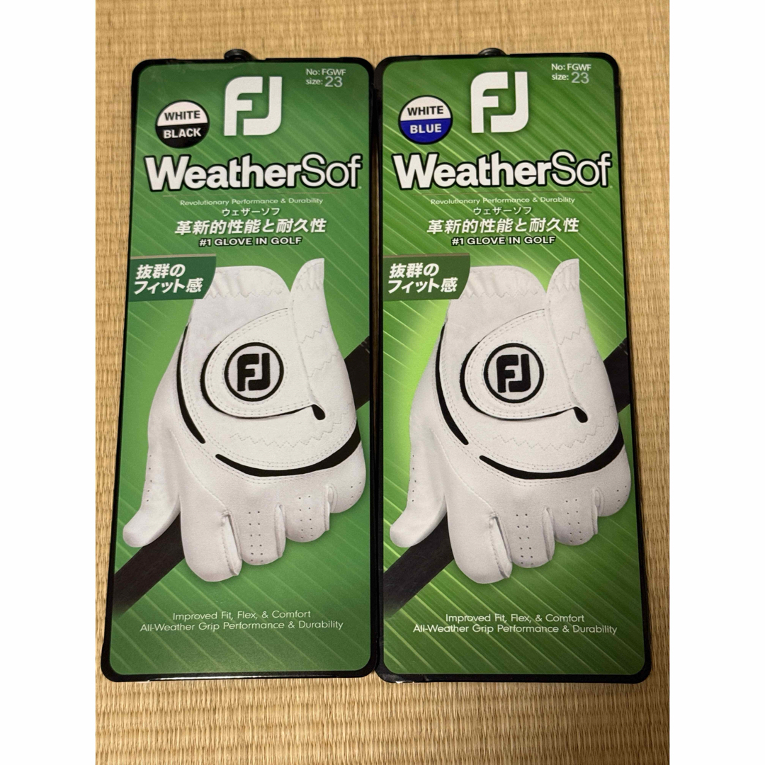FootJoy(フットジョイ)の【新品2点セット】フットジョイ ウェザーソフ サイズ23 スポーツ/アウトドアのゴルフ(その他)の商品写真