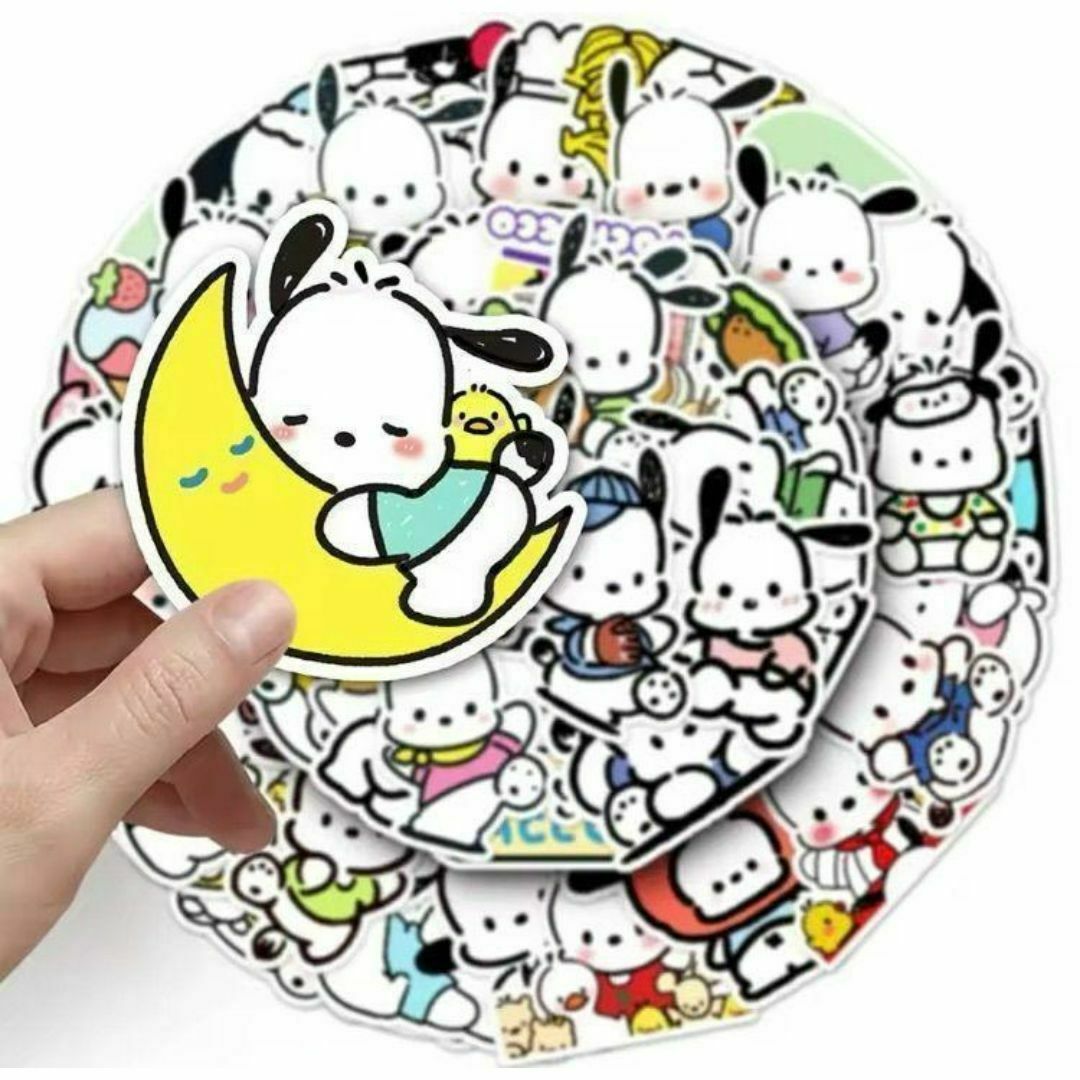 ポチャッコ ステッカー 50枚セット 【新品】サンリオ スマホ バイク ㍶ エンタメ/ホビーのおもちゃ/ぬいぐるみ(キャラクターグッズ)の商品写真