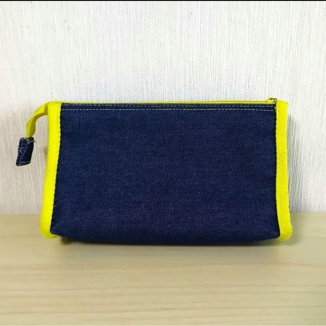 平成レトロ デニム ペンポーチ スマイリー 星 カラフルロゴ 当時