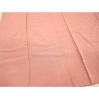 平和屋着物■上質な色無地　紅梅色　正絹　逸品　DAAQ4754cd(着物)