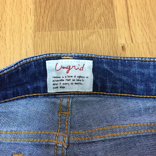 Ungrid(アングリッド)のアングリットフレイドヘムストスリ レディースのパンツ(デニム/ジーンズ)の商品写真