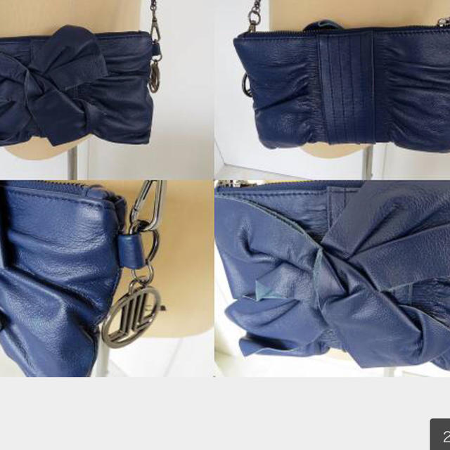LANVIN en Bleu(ランバンオンブルー)の新品★ランバンオンブルー・ポシェットショルダーバッグ・ブルー レディースのバッグ(クラッチバッグ)の商品写真