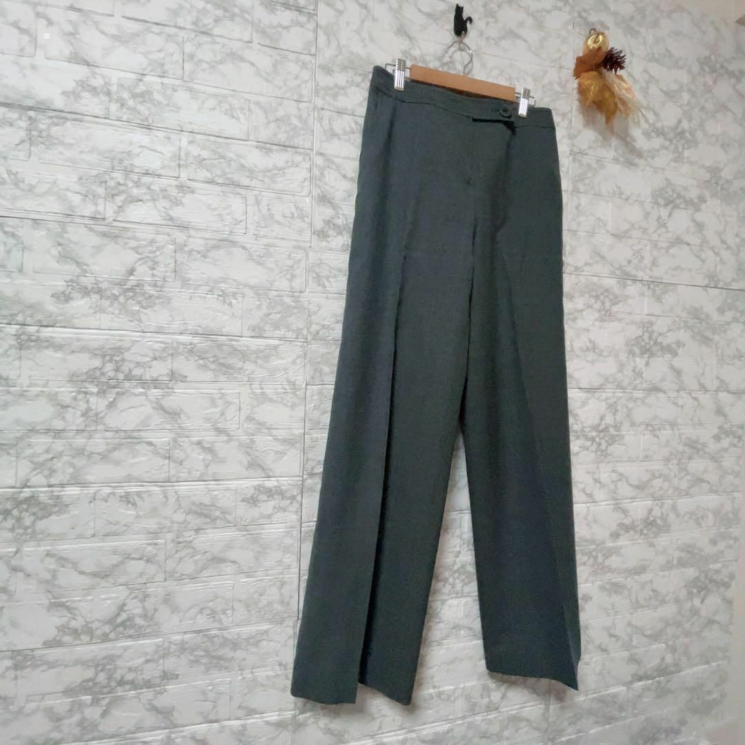 #A5【ピエールカルダン】レディースカジュアルパンツ　ストレート　通勤　ウール レディースのパンツ(カジュアルパンツ)の商品写真