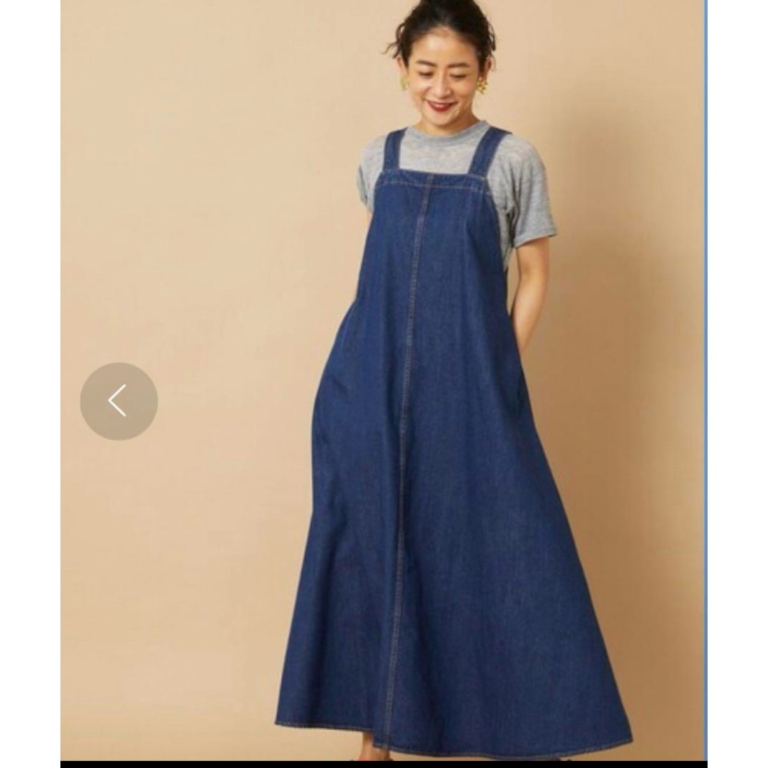 FREAK'S STORE(フリークスストア)のfreada フリーダ　バックリボンデニムワンピース　argue ロンハーマン レディースのワンピース(ロングワンピース/マキシワンピース)の商品写真