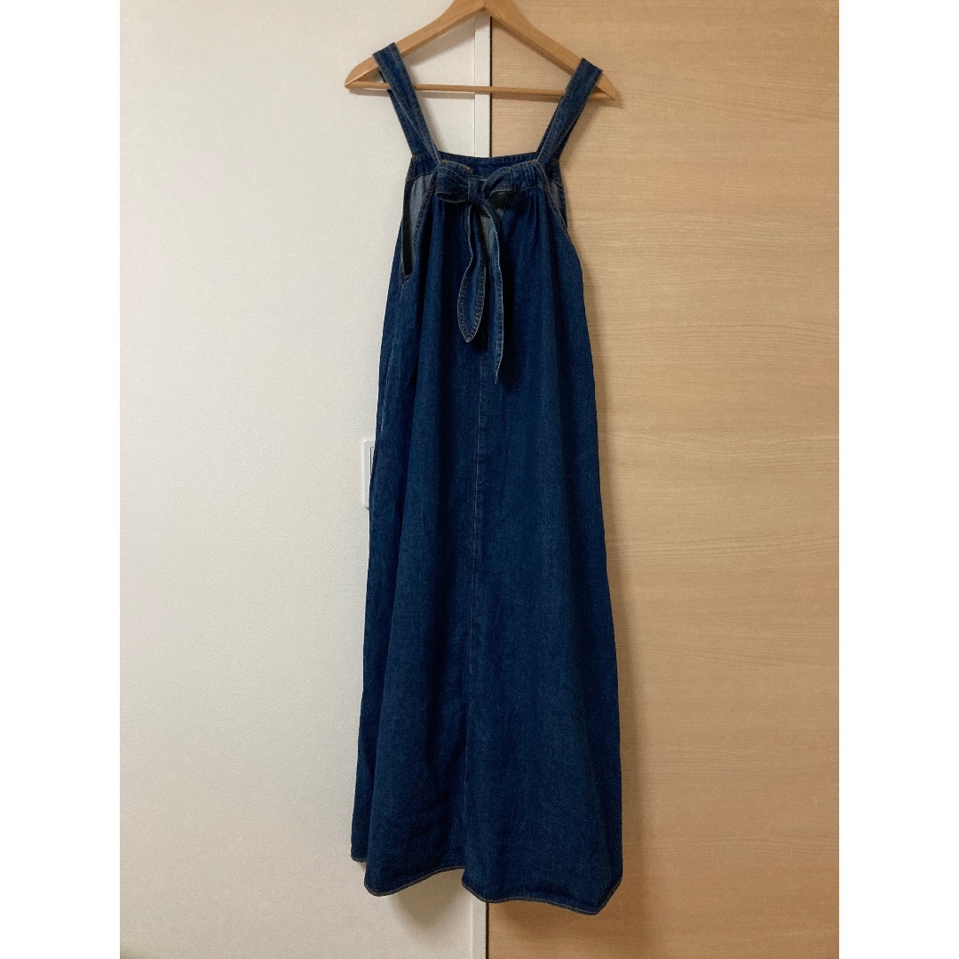 FREAK'S STORE(フリークスストア)のfreada フリーダ　バックリボンデニムワンピース　argue ロンハーマン レディースのワンピース(ロングワンピース/マキシワンピース)の商品写真