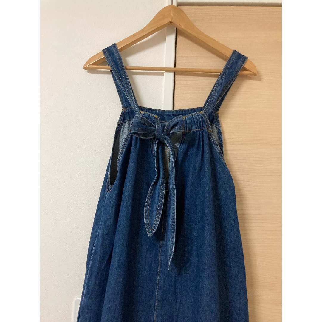 FREAK'S STORE(フリークスストア)のfreada フリーダ　バックリボンデニムワンピース　argue ロンハーマン レディースのワンピース(ロングワンピース/マキシワンピース)の商品写真