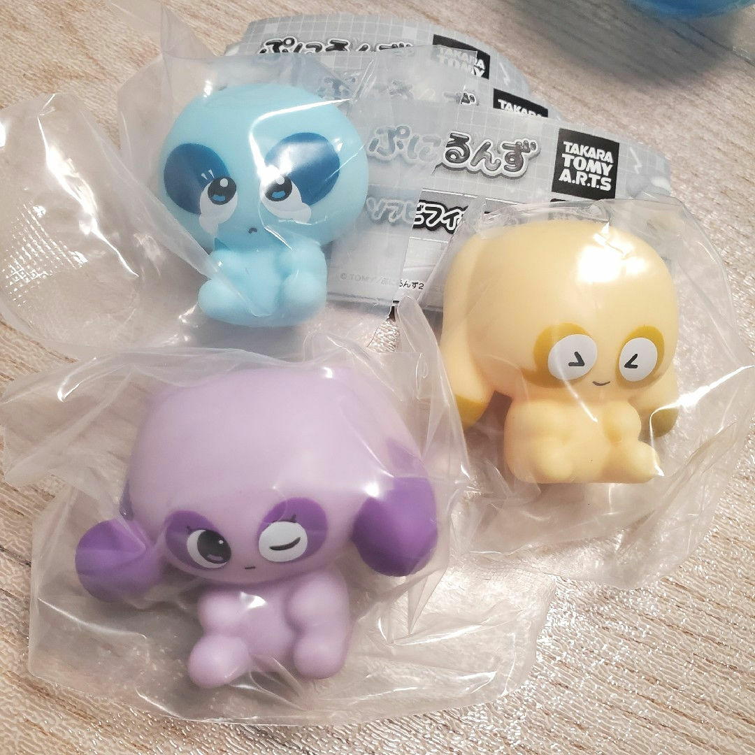 ぷにるんず ソフビフィギュア 3個セット ガチャガチャ エンタメ/ホビーのおもちゃ/ぬいぐるみ(キャラクターグッズ)の商品写真