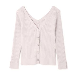 プロポーションボディドレッシング(PROPORTION BODY DRESSING)の試着のみ♡完売品♡パールリブカーディガン♡ピンク(カーディガン)