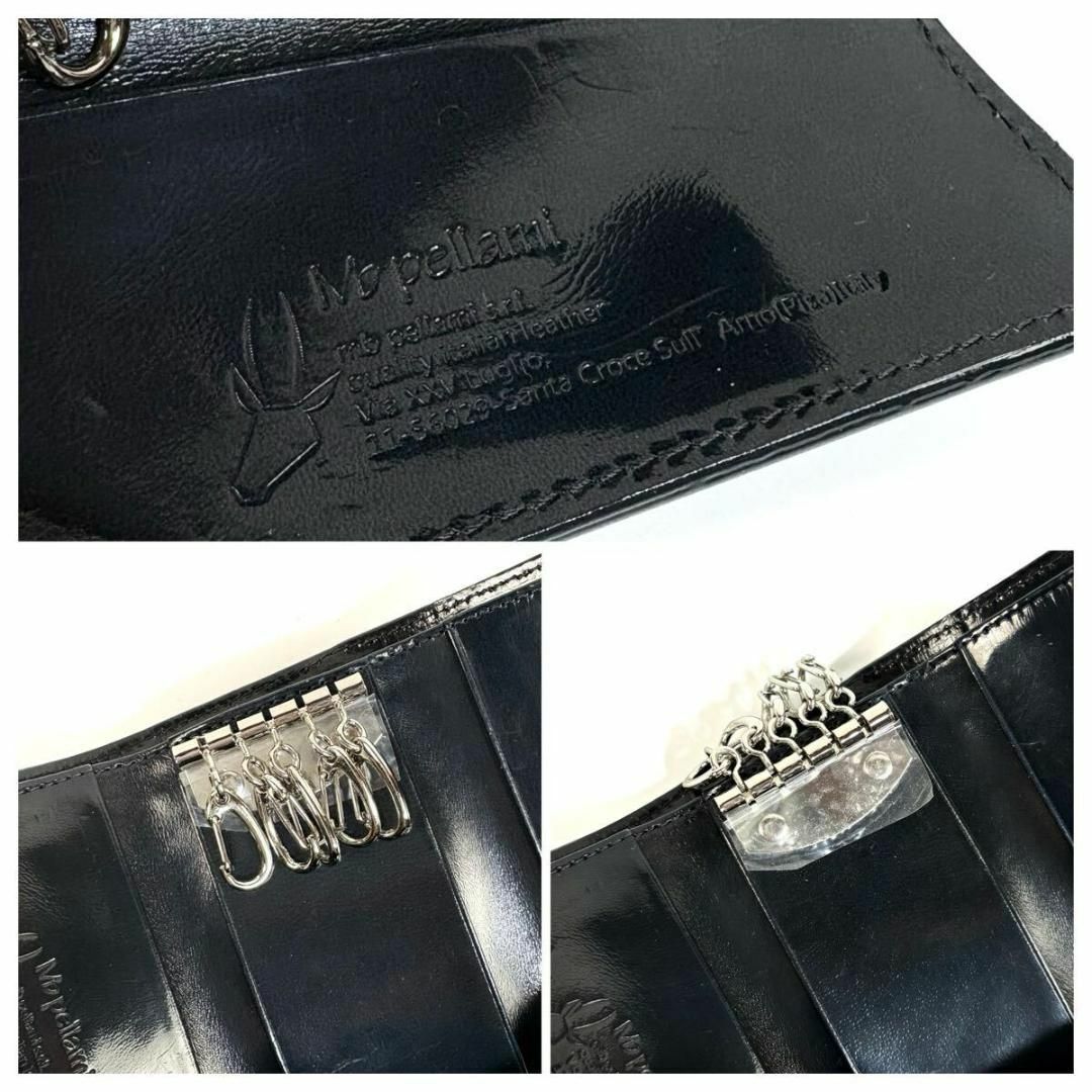 【未使用】MB pellami レザー 5連 キーケース ブラック シルバー金具 メンズのファッション小物(キーケース)の商品写真