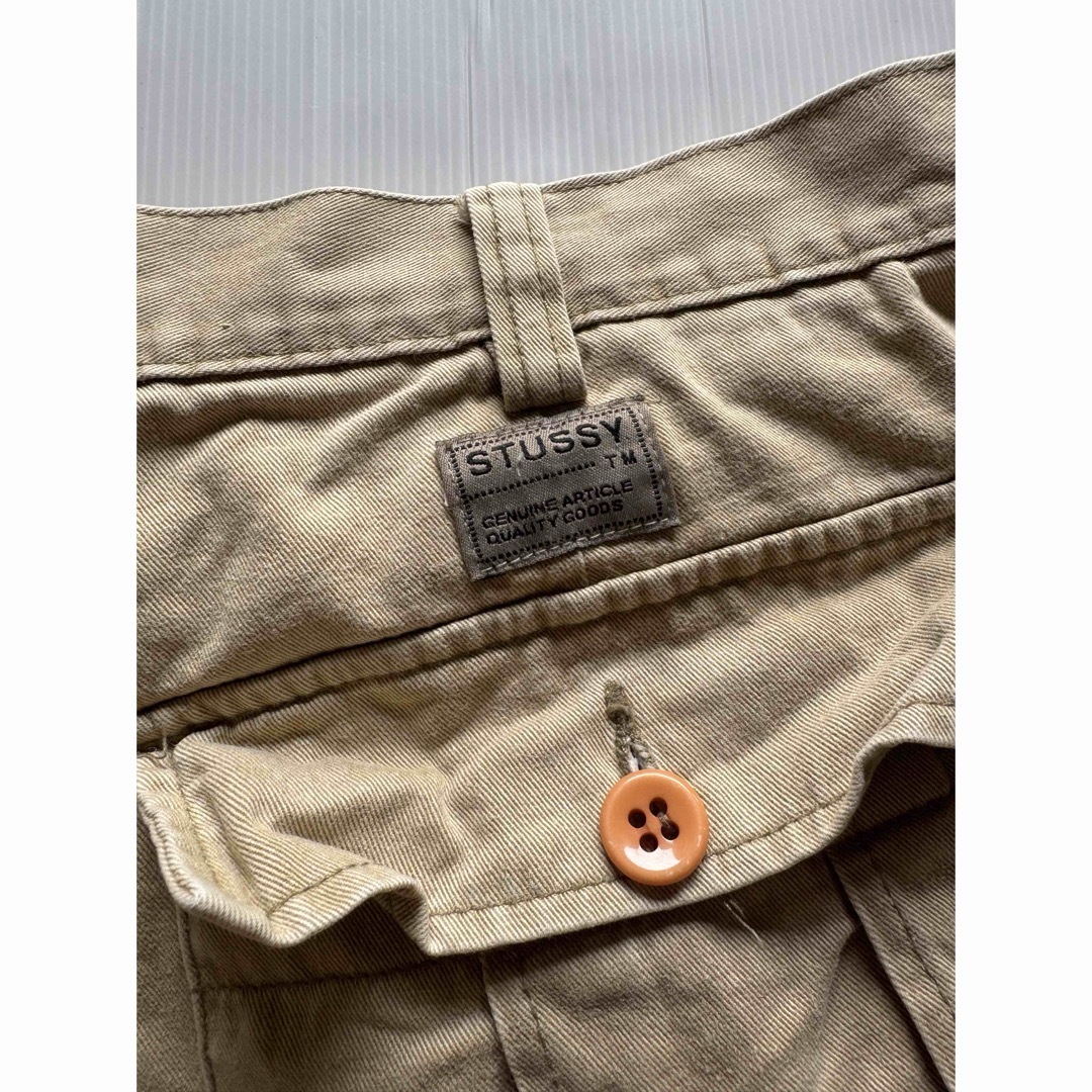 stussy 80's オールドステューシー イージーパンツ xl ベージュ