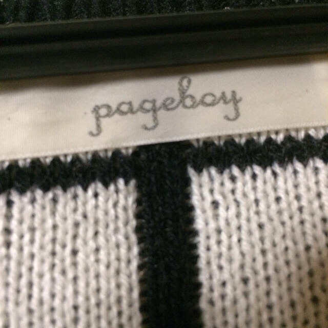 PAGEBOY(ページボーイ)の黒白ニット☻ レディースのトップス(ニット/セーター)の商品写真