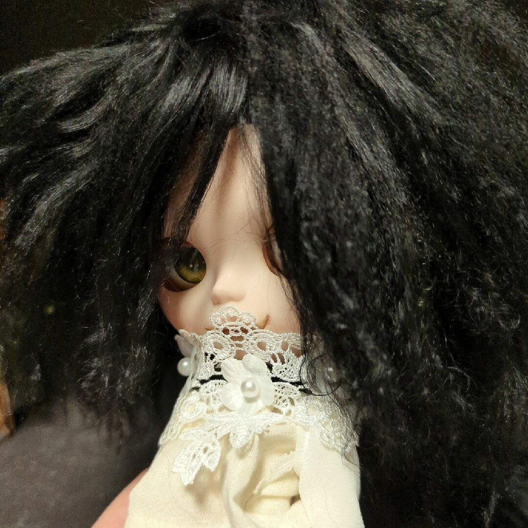 チベットラムウィッグ🖤SEXYブラック③ ハンドメイドのぬいぐるみ/人形(人形)の商品写真
