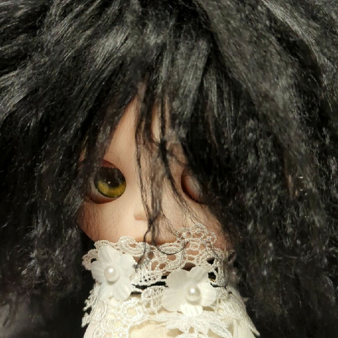 チベットラムウィッグ🖤SEXYブラック③ ハンドメイドのぬいぐるみ/人形(人形)の商品写真