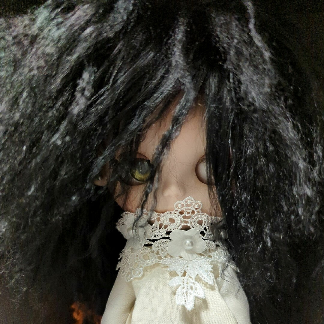チベットラムウィッグ🖤SEXYブラック③ ハンドメイドのぬいぐるみ/人形(人形)の商品写真