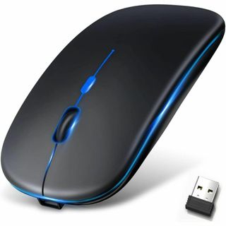 【2025極薄型モデル＆Type-C充電式】マウス 無線 Bluetooth5.(PC周辺機器)