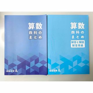 【suu様専用】四谷大塚 四科のまとめ 算数 解答用紙付(語学/参考書)