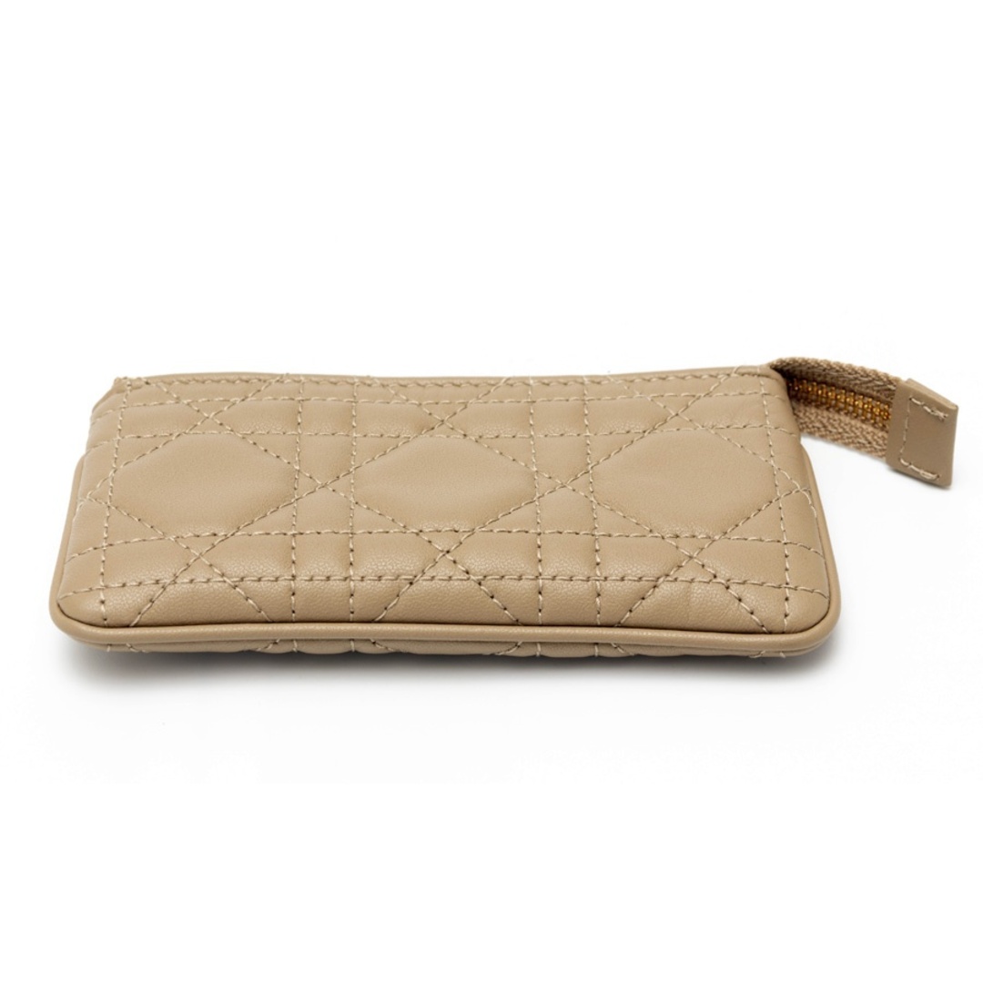 Dior(ディオール)のディオール / DIOR　レディディオール ジップ コインケース　S0972ONMJ　ラムレザー　グレージュ 【中古】 商品番号 S-158089 レディースのファッション小物(コインケース)の商品写真