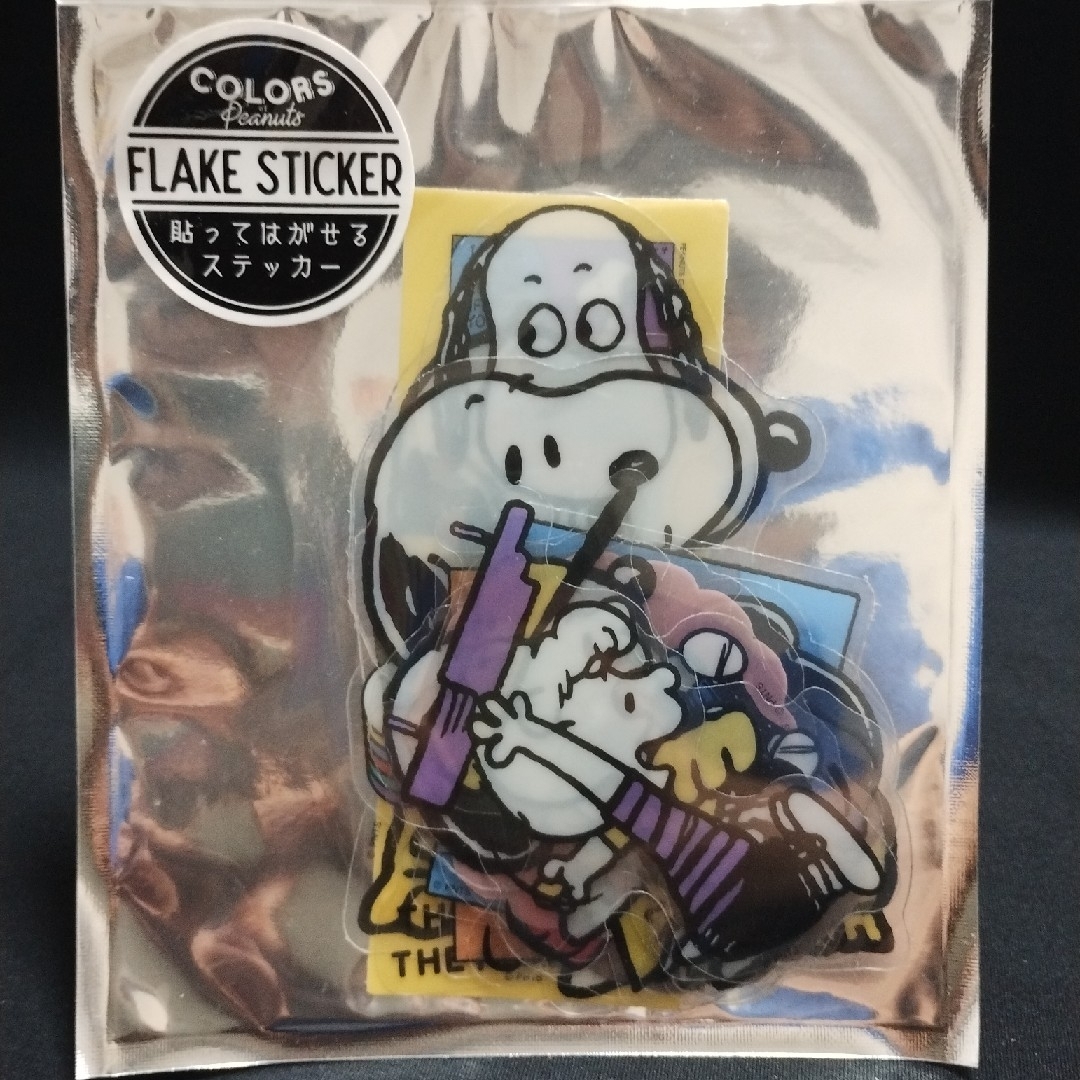 SNOOPY(スヌーピー)の☆新品 SNOOPY フレーム型封筒　貼ってはがせるFLAKE STICKER エンタメ/ホビーのおもちゃ/ぬいぐるみ(キャラクターグッズ)の商品写真