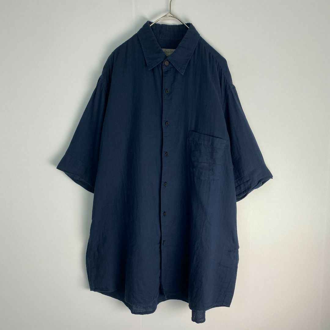 Yohji Yamamoto POUR HOMME - ヨウジヤマモトプールオム　半袖シャツ　希少サイズ Youjiyamamoto