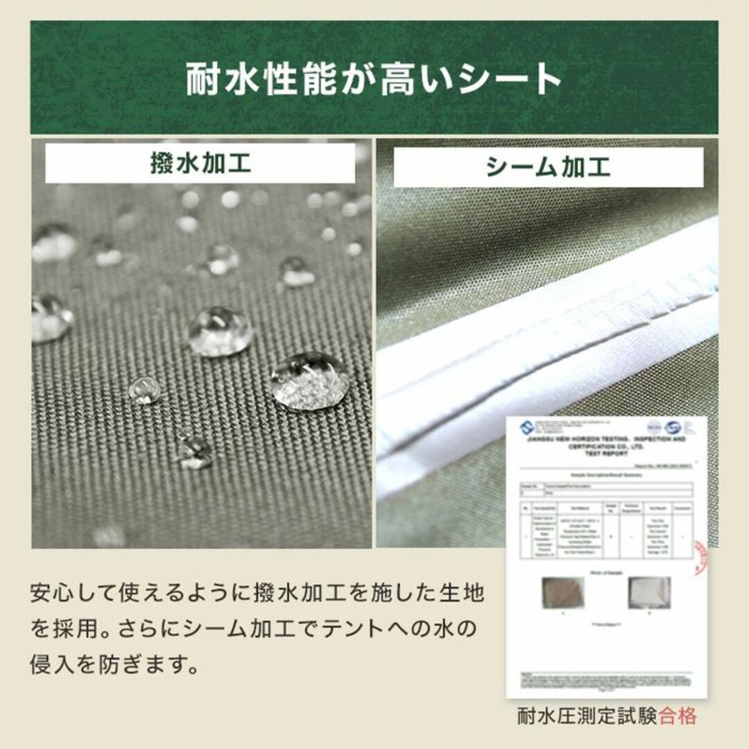 ワンタッチ☆ タープテント 高耐久 撥水 2m×2m アイスグレー 他 ワンタッチ☆ タープテント 高耐久 撥水 2m×2m アイスグレー 他