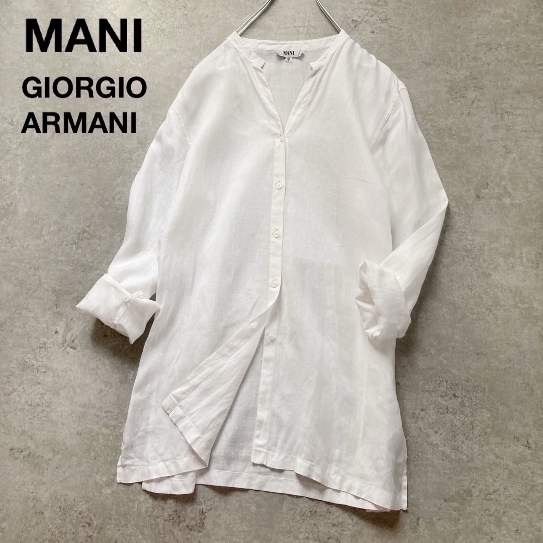 EMPORIO ARMANI アルマーニ シャツ リネンシャツ エンポリオ