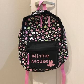 ディズニー(Disney)の美品♡ミニーちゃん♡花柄♡リュック(リュックサック)