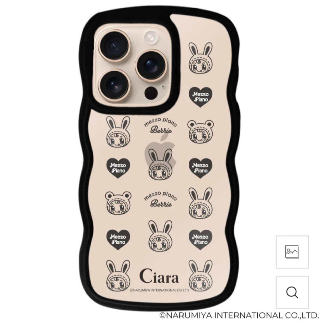 mezzo piano(メゾピアノ)のciara メゾピアノiPhone16proケース スマホ/家電/カメラのスマホアクセサリー(iPhoneケース)の商品写真