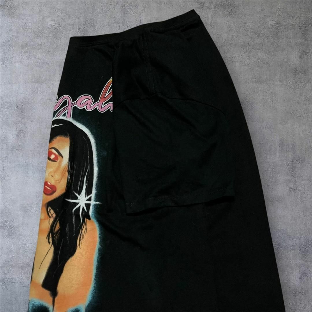 【1241】AALIYAH アリーヤアーティストTシャツ半袖黒ブラックMサイズ メンズのトップス(Tシャツ/カットソー(半袖/袖なし))の商品写真