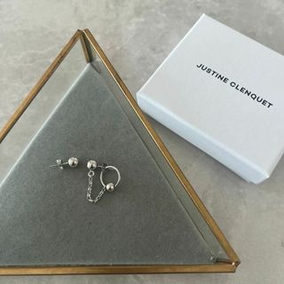 ジュスティーヌクランケ(JUSTINE CLENQUET)の【新品】Justine Clenquet Morgan ピアス シルバー(ピアス)