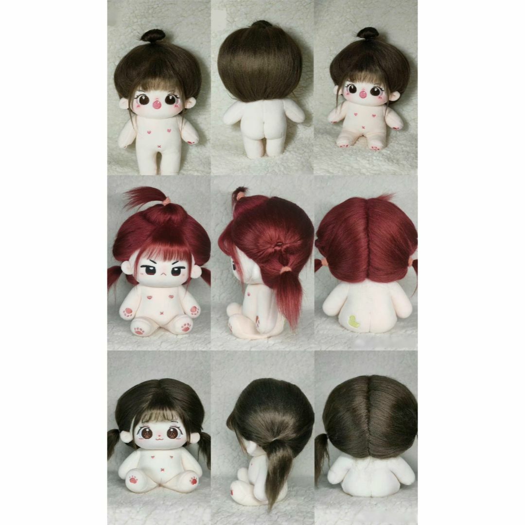 kiki中韓ぬい 着せ替えぬいぐるみ 炸毛「ヘアアレンジ」参考説明