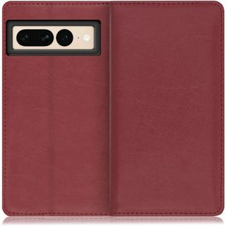 Google Pixel 7 Pro 用 手帳型 カード収納 スタンド レッド(Androidケース)