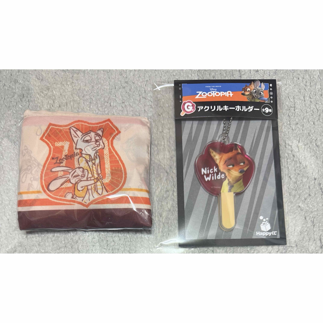 ズートピア 一番くじ Happyくじ セブンイレブン アクキー エコバッグ エンタメ/ホビーのおもちゃ/ぬいぐるみ(キャラクターグッズ)の商品写真