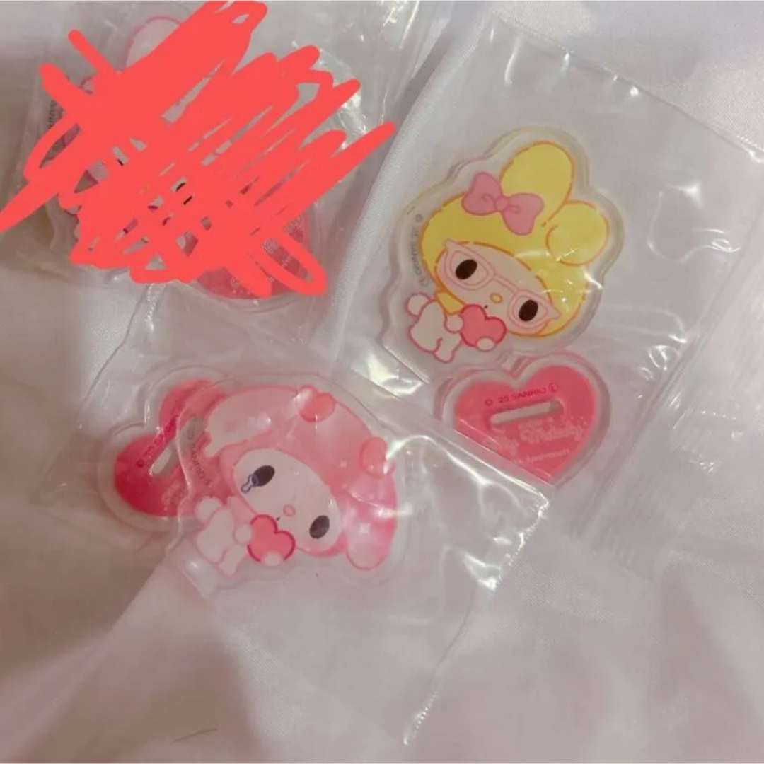 サンリオ(サンリオ)のマイメロディ 50th50周年 キャンドゥ、セリア、DAISO アクリルスタンド エンタメ/ホビーのおもちゃ/ぬいぐるみ(キャラクターグッズ)の商品写真