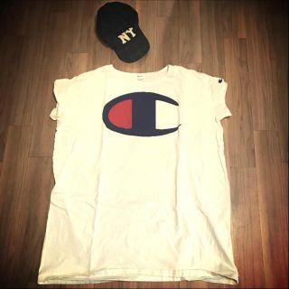 チャンピオン(Champion)のチャンピオン ビッグロゴ Tシャツワンピース(Tシャツ(半袖/袖なし))