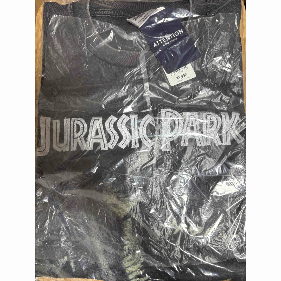 GU(ジーユー)の新品 XLサイズ ジュラシックパーク ウォッシュド グラフィック Tシャツ メンズのトップス(Tシャツ/カットソー(半袖/袖なし))の商品写真