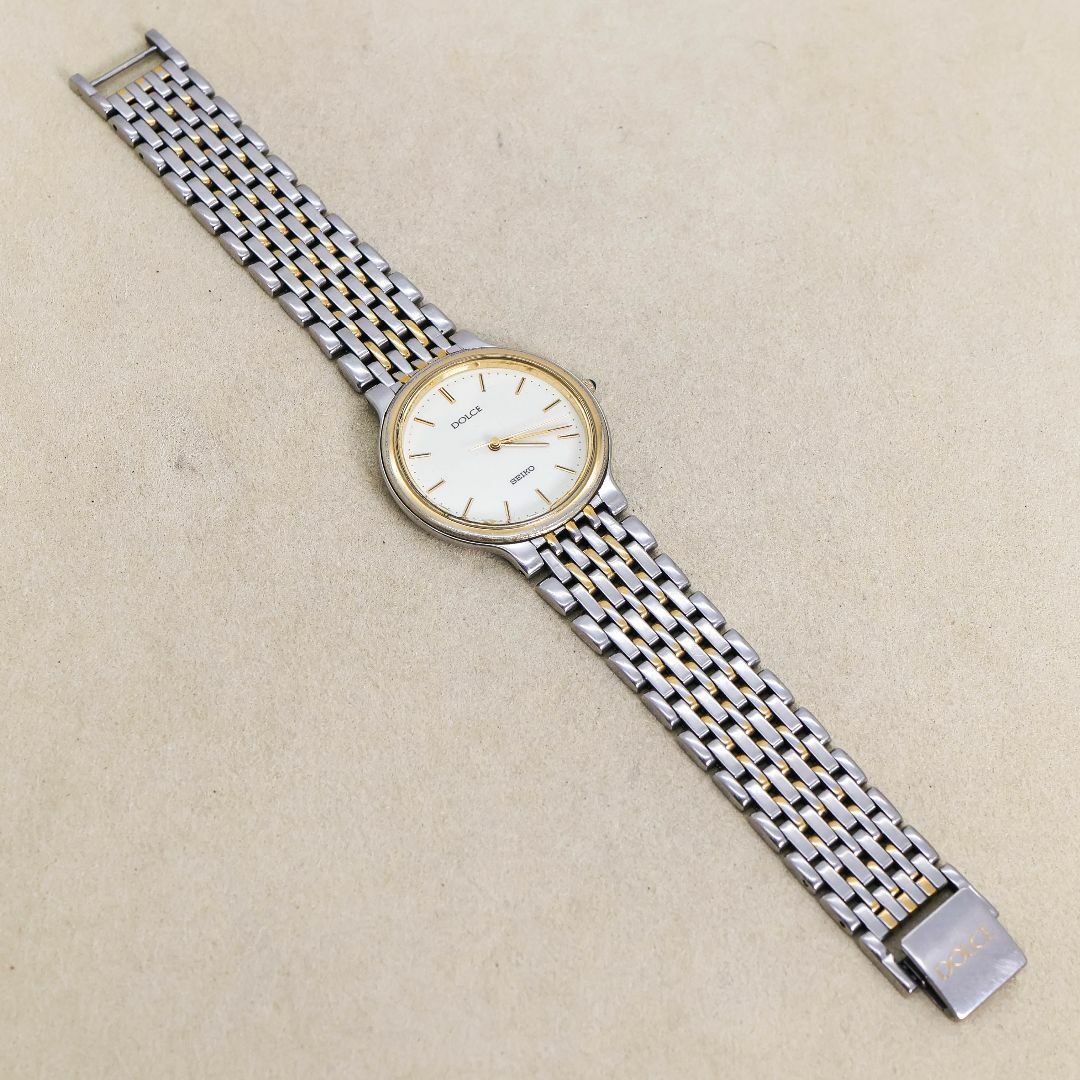 幸せなふたりに贈る結婚祝い SEIKO - ヴィンテージ メンズ ラウンド 腕時計 Dolce SEIKO 稼働 時計