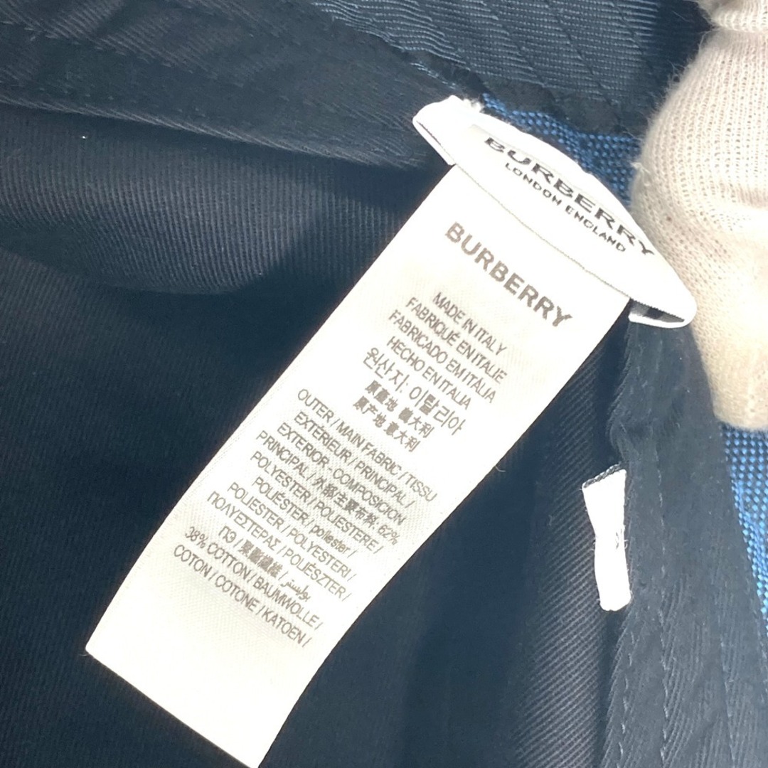 BURBERRY(バーバリー)のバーバリー BURBERRY TBロゴ 8072726 ハット帽 帽子 バケットハット ボブハット ハット コットン ブルー 美品 メンズの帽子(ハット)の商品写真