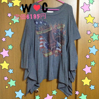 ダブルシー(wc)のW♡C 美品イーグルプリントTシャツ(Tシャツ(半袖/袖なし))