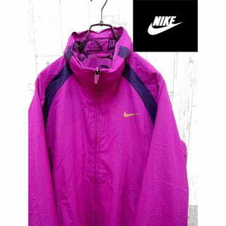 ナイキ(NIKE)のナイキ NIKE XL パープル リバーシブルナイロンジャケット(ナイロンジャケット)