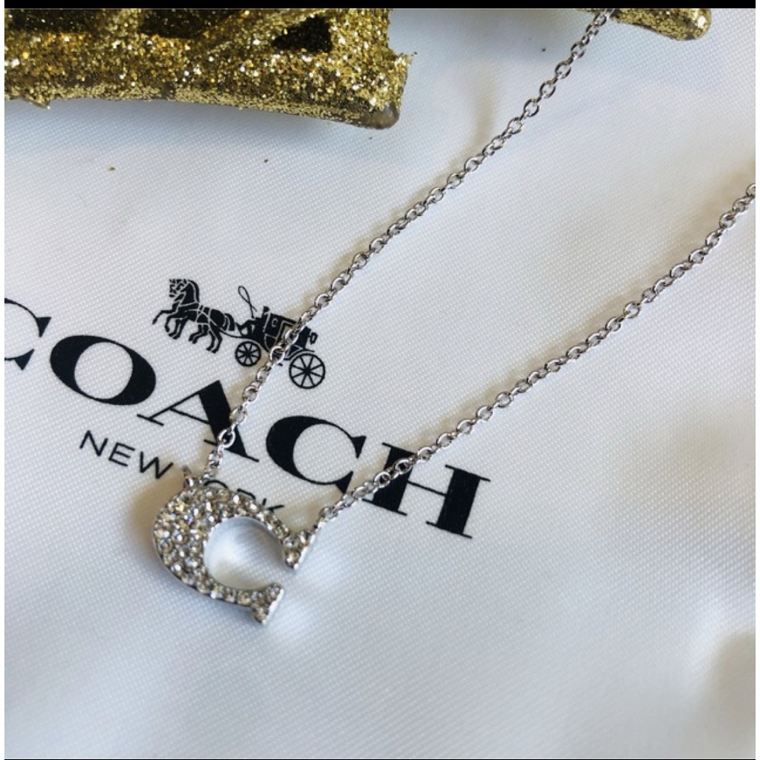 COACH - COACHロゴCシルバーネックレスの通販 by ma's shop