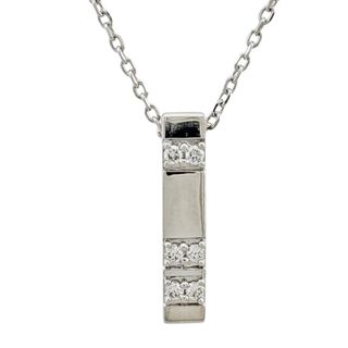 タサキ(TASAKI)のタサキ ネックレス 18金 K18ホワイトゴールド ダイヤモンド レディース TASAKI  中古(ネックレス)