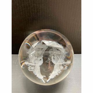 水晶玉　開運置物　鳳凰(置物)