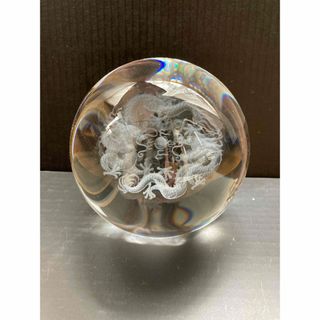 水晶玉　開運置物　龍(置物)