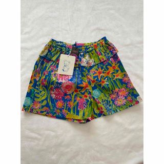 familiar - 新品　ファミリア　ショートパンツ　80 リバティー　花柄
