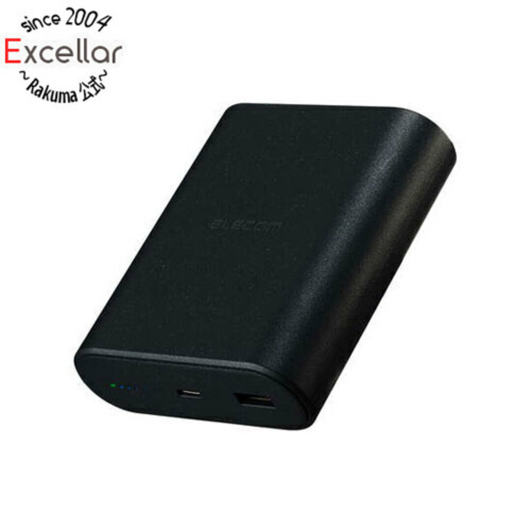 ELECOM(エレコム)のELECOM ナトリウムイオン電池モバイルバッテリー DE-C55L-9000BK ブラック スマホ/家電/カメラのスマートフォン/携帯電話(バッテリー/充電器)の商品写真