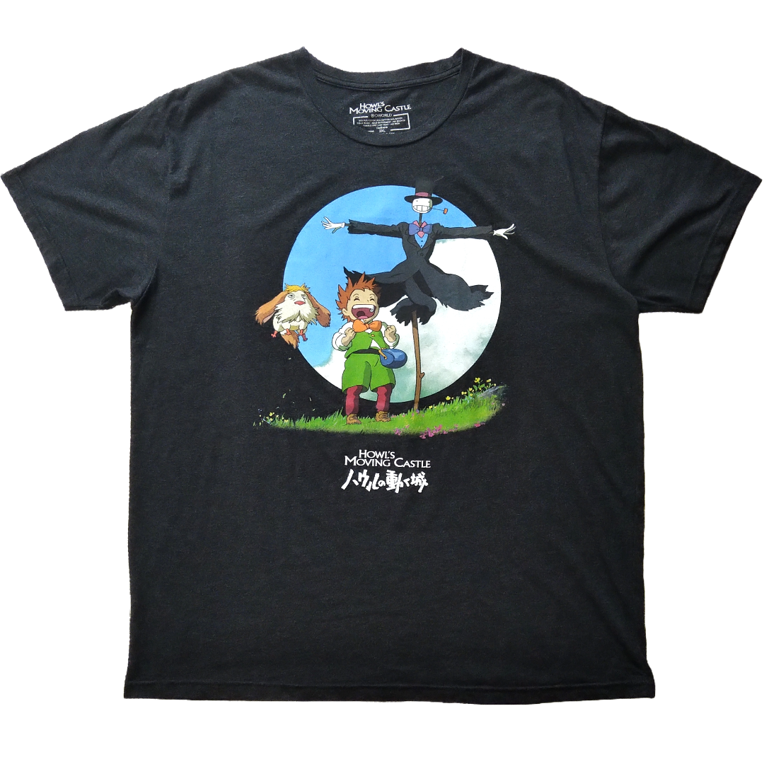 ジブリ - 古着　ハウルの動く城　Tシャツ　2XLサイズ　ジブリ　アニメT　オフィシャル *