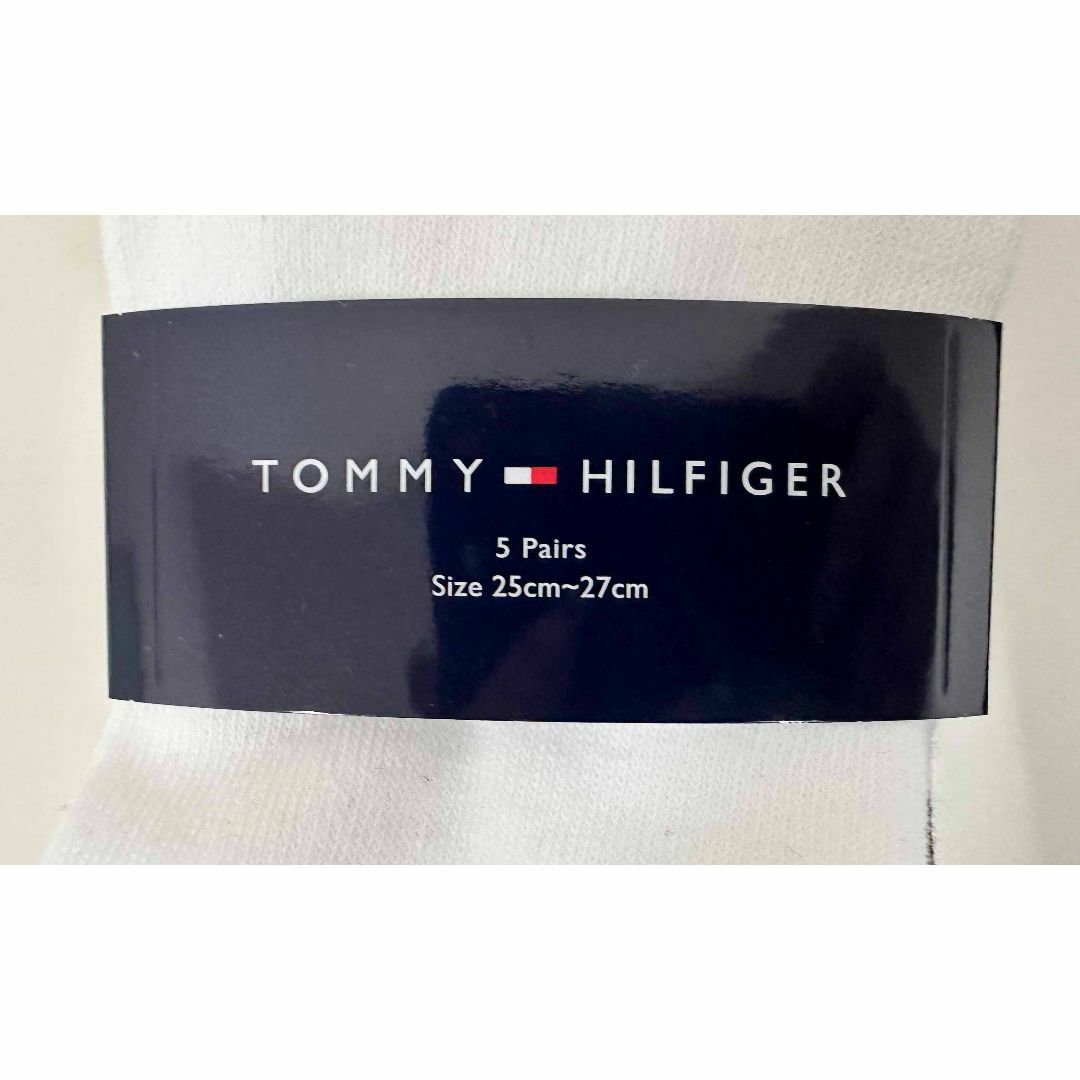 TOMMY HILFIGER(トミーヒルフィガー)の5足組 25-27cm ★ トミーヒルフィガー メンズ ショート ソックス 靴下 メンズのレッグウェア(ソックス)の商品写真