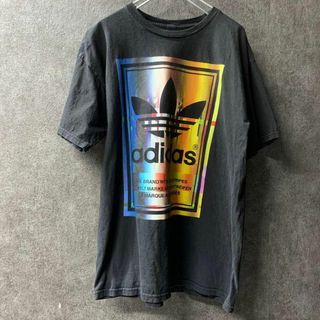 100/L adidas アディダス Tシャツ　トレフォイル　ビッグロゴ(Tシャツ/カットソー(半袖/袖なし))