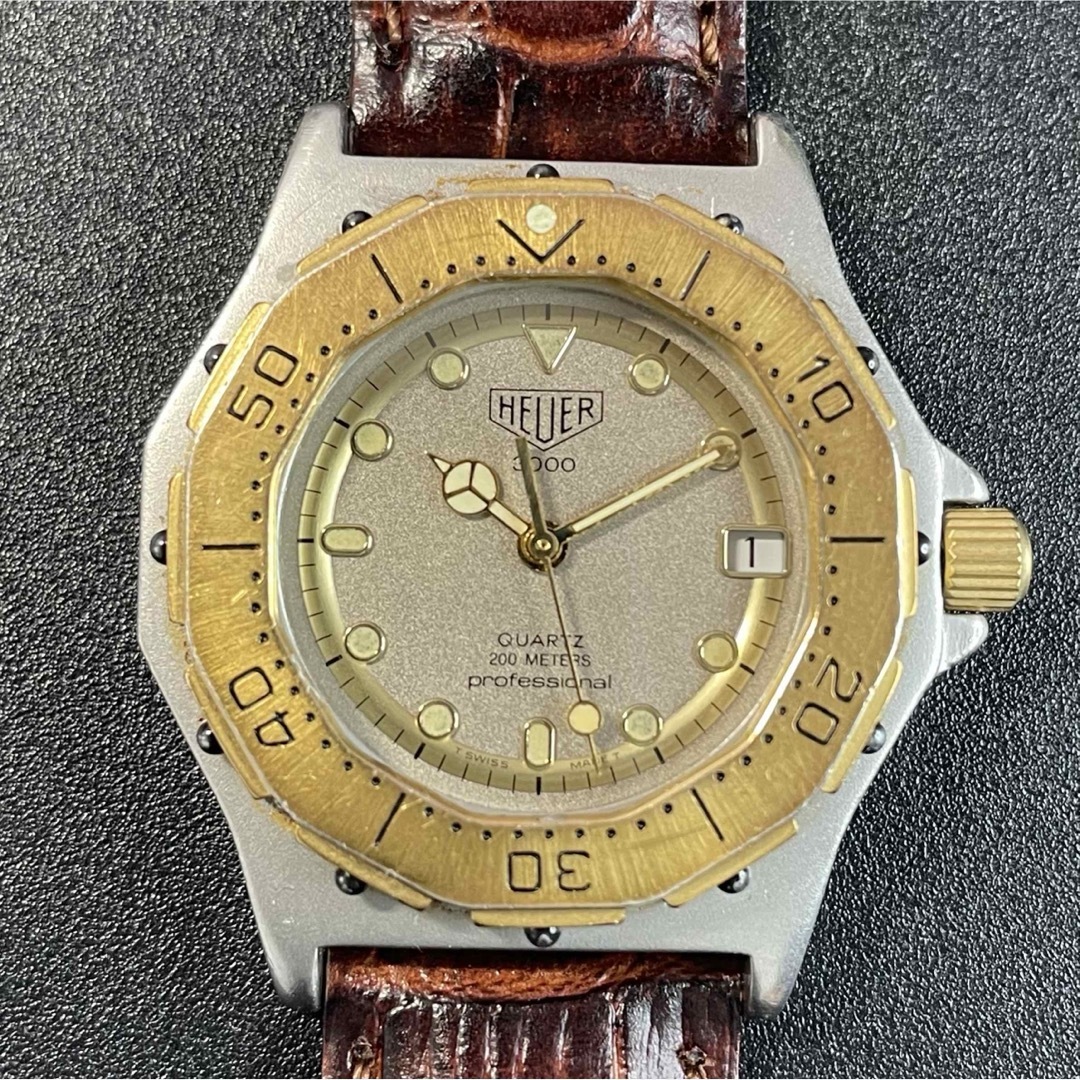 【高い素材】 TAG Heuer 希少旧ロゴモデル タグホイヤー 可動品】 【良品 - 時計