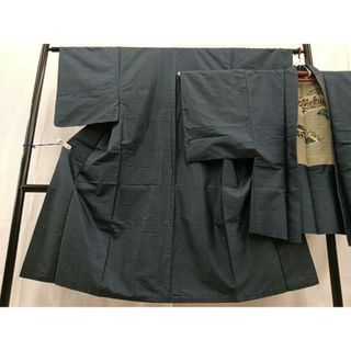 平和屋着物■男性　本場大島紬　アンサンブル　80亀甲　正絹　逸品　BAAQ7661ev